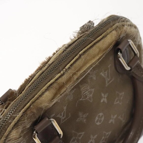 LOUIS VUITTON Monogram Satin Little Alma Hand Bag Gray M92147 LV Auth MY080 - Picture 11 of 16